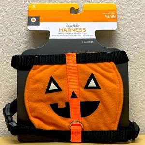 Halloween Style Target Adjustable Pumpkin Dog Harness with D-Ring | Size Small